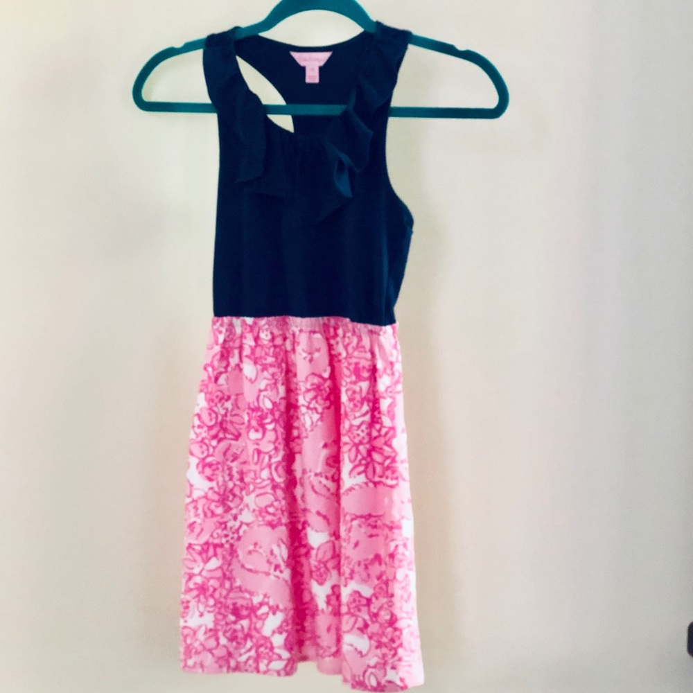 Girls Lilly Pulitzer ruffled tank dress